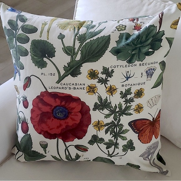Pottery Barn Accents New Pottery Barn Poppy Botanical Print 24x24